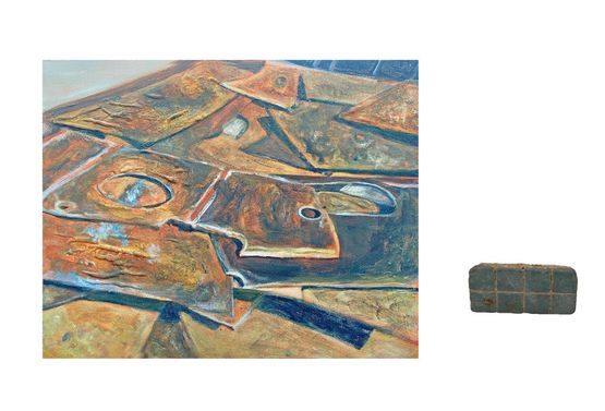 Notes from the Ship-Breaking Yard windowsamp doors by Bhasha Chakrabarti contemporary artwork Painting