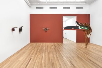 Contemporary art exhibition Beau Dick Walas Gwayam  Big Great Whale at 22 Cortlandt Alley  394 Broadway