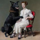 Poised Power by Von Wolfe contemporary artwork painting