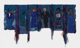 The Blues Queens Revisited by Dindga Mccannon contemporary artwork mixed media textile