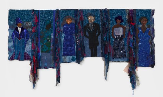The Blues Queens Revisited by Dindga Mccannon contemporary artwork Mixed Media