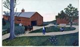 Bringing in the Hay by Grandma Moses contemporary artwork painting