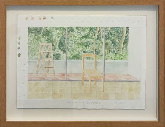 forest for homework by Noor Mahnun Anum contemporary artwork Painting