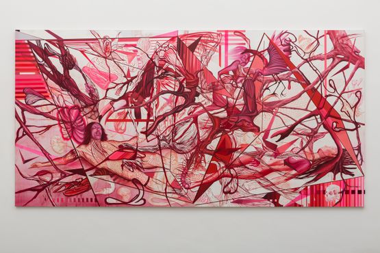 A grande tela by Rodolpho Parigi contemporary artwork Mixed Media