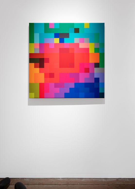No. 1A From the Text of Light series by Robert Owen contemporary artwork Painting