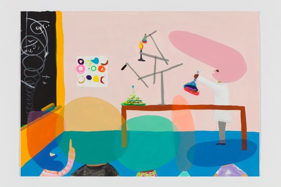 Science Class by Peter McDonald contemporary artwork Painting