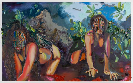 Kinahulo by Gisela Mcdaniel contemporary artwork Painting