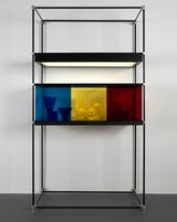 Chromatic Modernism Blue Yellow Red by Josiah Mcelheny contemporary artwork sculpture