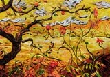 Surfaces Apple Tree with Red Fruit after Paul Ranson by Vik Muniz contemporary artwork print