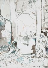 Hunter by Zhao Yang contemporary artwork painting works on paper
