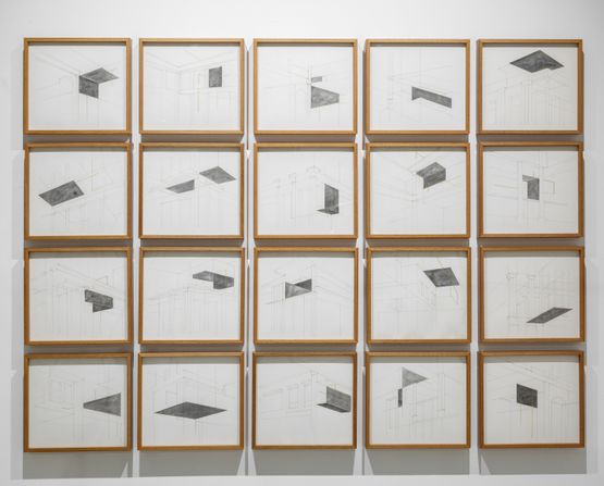 Notes on Essential Structures I II III IV by Rathin Barman contemporary artwork Works on Paper