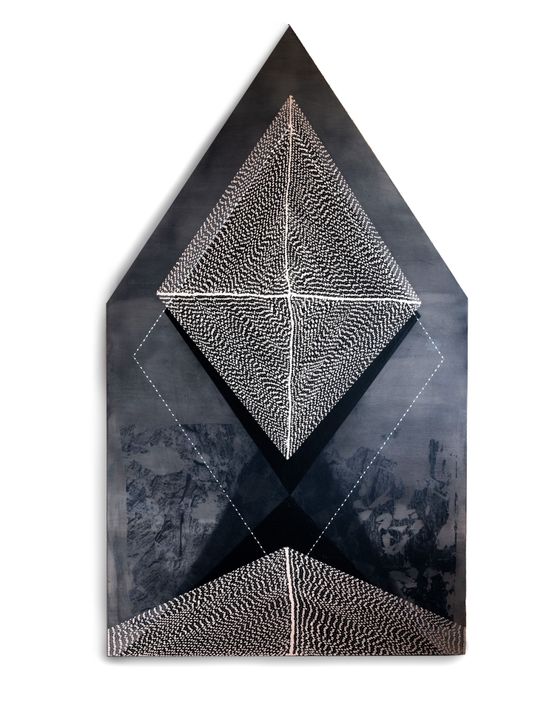Within dimensions witching pulls by Radhika Khimji contemporary artwork Painting