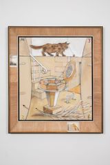 The Sewing Table by Merlin James contemporary artwork mixed media