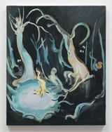 Inkas Tree Painting - The Spell in the Cute Woods Near Snow Whites Cottage by Karen Kilimnik contemporary artwork painting