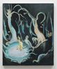 Inkas Tree Painting - The Spell in the Cute Woods Near Snow Whites Cottage by Karen Kilimnik contemporary artwork Painting