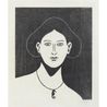 Portrait With A Seahorse Necklace by Nicolas Party contemporary artwork Print