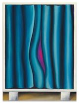 Untitled Cabinet with curtain by Andreas Schulze contemporary artwork painting
