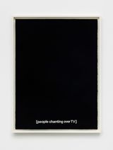 People Chanting Over TV by Gardar Eide Einarsson contemporary artwork works on paper