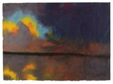 Dunkle See mit Wolkenspiegelung by Emil Nolde contemporary artwork works on paper