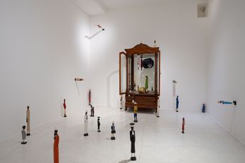 Contemporary art exhibition Pascale Marthine Tayou Nylonkong Dreams at Pearl Lam Projects Hong Kong