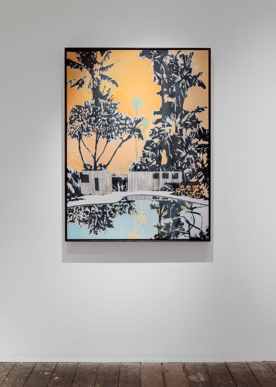 Modular Sunset Fade by Paul Davies contemporary artwork Painting