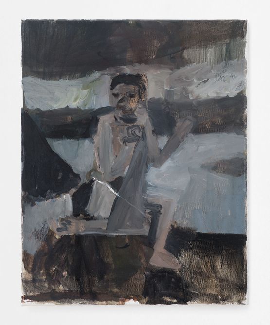 Nude on a Rock by Janice Nowinski contemporary artwork Painting