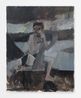 Nude on a Rock by Janice Nowinski contemporary artwork Painting