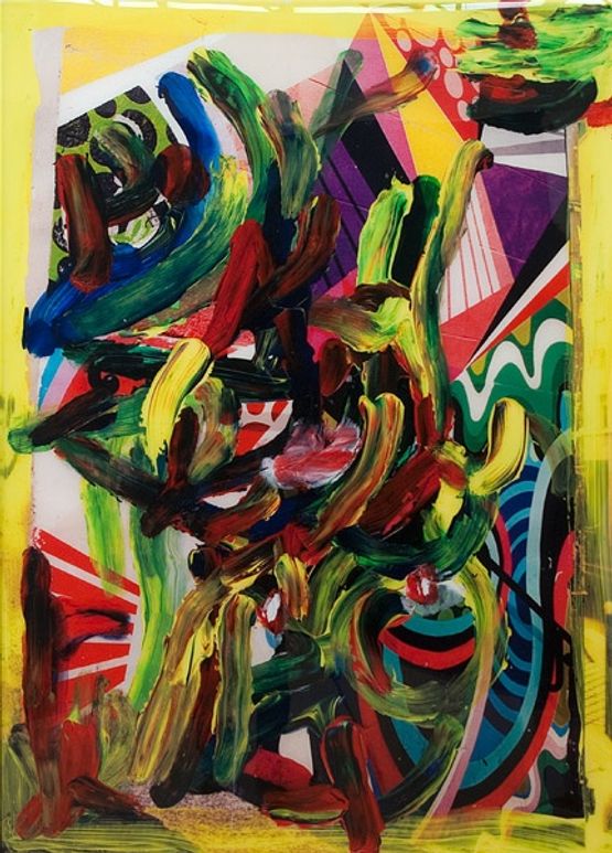 Colour Drunks  Ritalin by TV Moore contemporary artwork Print