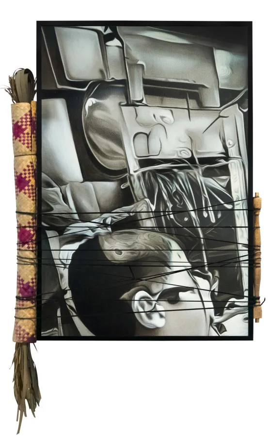 Curated Vernacular Accident I by Leslie De Chavez contemporary artwork Mixed Media