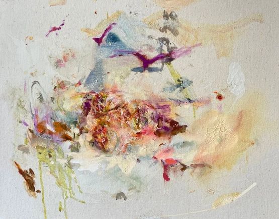 Your Time by Araminta Blue contemporary artwork Painting