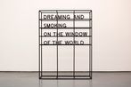 DREAMING AND SMOKING ON THE WINDOW OF THE WORLD by Joel Andrianomearisoa contemporary artwork Works on Paper