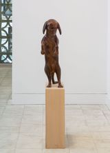 Dogman painted by Paloma Varga Weisz contemporary artwork sculpture
