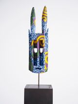 Hybrid Mask Walu Dogon II by Yinka Shonibare CBE RA contemporary artwork sculpture