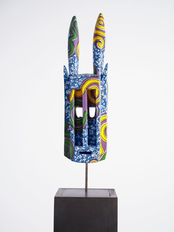Hybrid Mask Walu Dogon II by Yinka Shonibare CBE RA contemporary artwork Sculpture