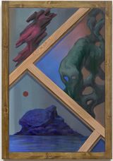 The Crane the Tiger and the Turtle by Park Chan-Kyong contemporary artwork painting