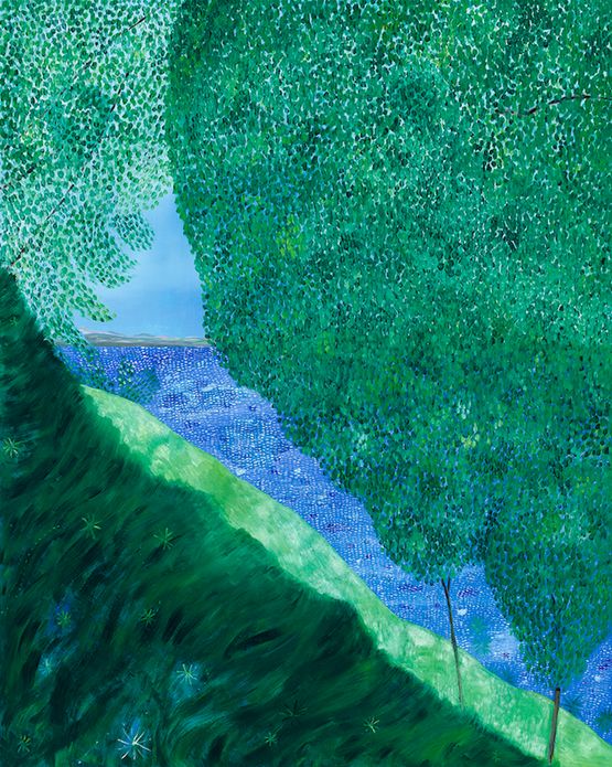 Landscape etoile by Sally Ross contemporary artwork Painting