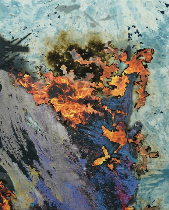 Untitled History Painting by Korakrit Arunanondchai contemporary artwork Painting