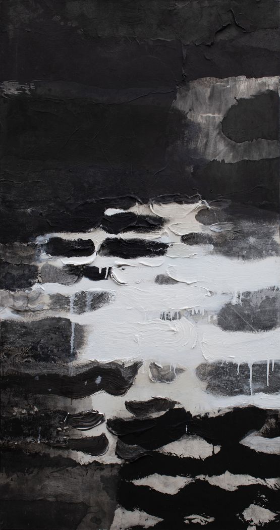 Flowing Water Series by Jian-Jun Zhang contemporary artwork Painting