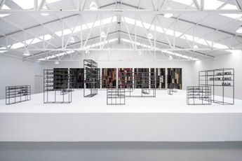 Contemporary art exhibition Joel Andrianomearisoa Random desires for a certain kind of architecture at Sabrina Amrani Sallaberry 52 Madrid Spain