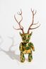 Green Gold Indian Teddy by Permindar Kaur contemporary artwork Sculpture