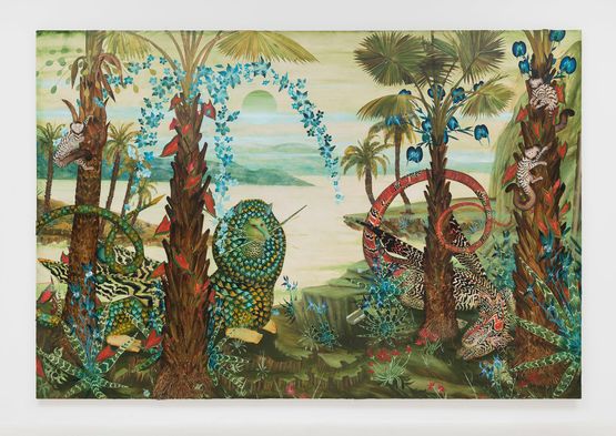 Jardim dos daimons Garden of the Daemons by Bruno Novelli contemporary artwork Painting