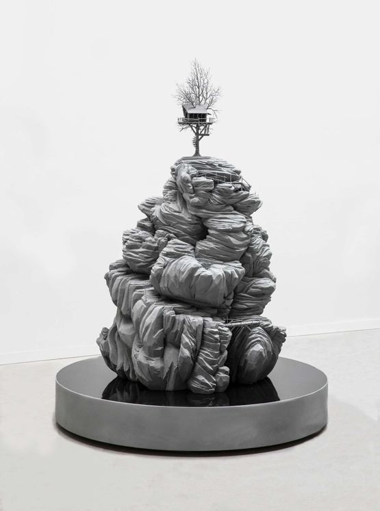 Stargazing by Hans Op De Beeck contemporary artwork Sculpture