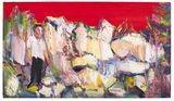 Red Wall by Yin Zhaoyang contemporary artwork painting