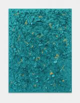 Above the Soil Iridescent blue green by Yang Xinguang contemporary artwork painting works on paper sculpture