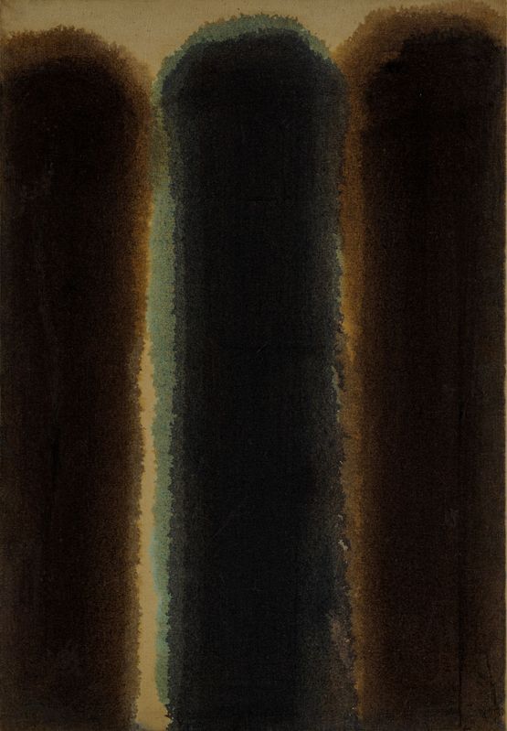 Umber-Blue 80 by Yun Hyong-Keun contemporary artwork Painting