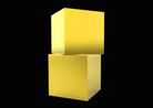 Spinning Cube by Zhang Ding contemporary artwork Installation