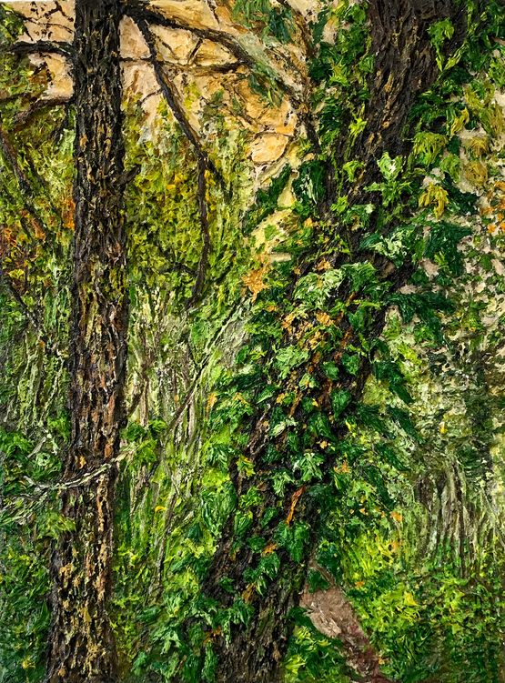 Le Lierre by Tamara Haddad contemporary artwork Painting