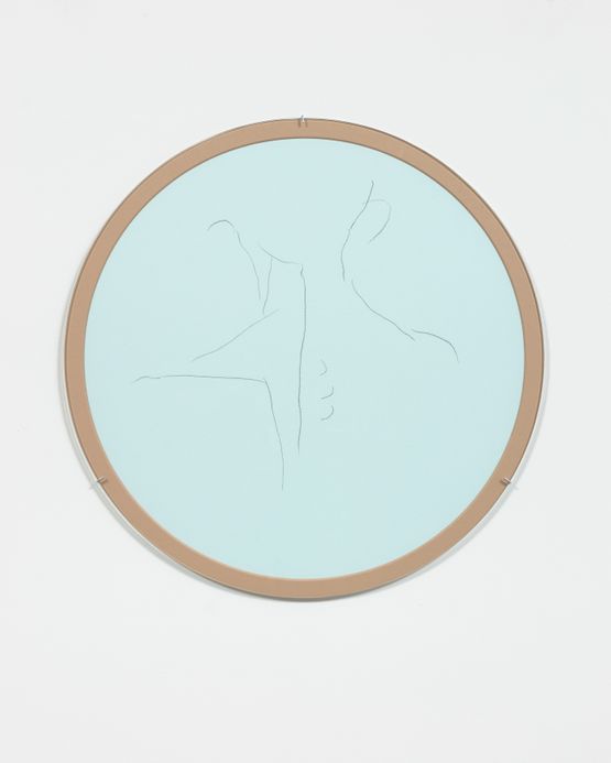 TouchTime 10 11  ecorche tondo by Cheyney Thompson contemporary artwork Painting