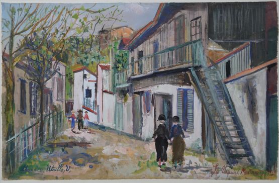 Le Marquis a MONTMARTRE by Maurice Utrillo contemporary artwork Works on Paper