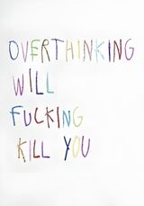 Overthinking by Cb Hoyo contemporary artwork print works on paper